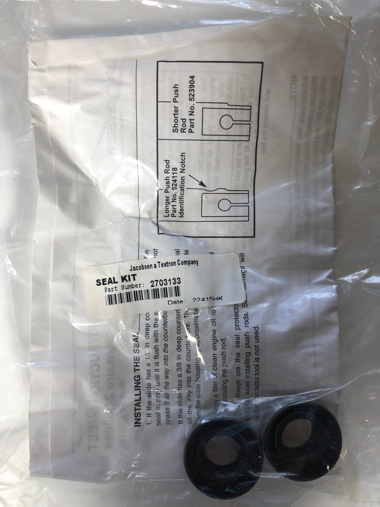 2703133 Jacobsen GA 24 Seal Kit (2 Seals)