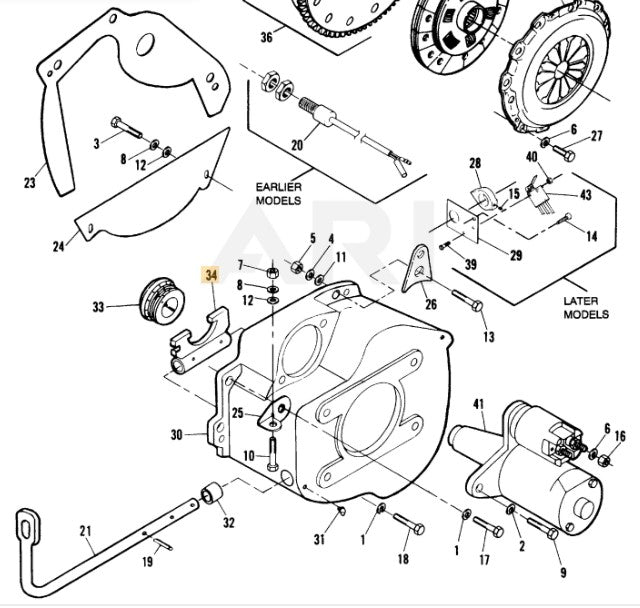 888508.7 Jacobsen Actuator Ay, throwout bearing