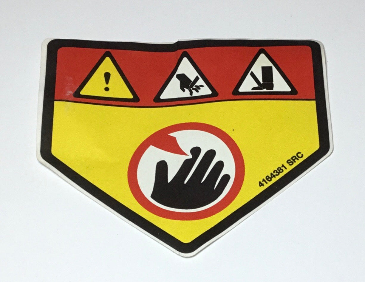 4164381 Cushman Decal, Danger Hands & Feet