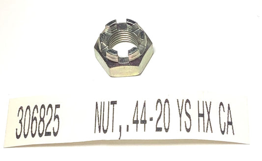 306825 Jacobsen Nut ,.44-20 YS Hex Castle (KC)